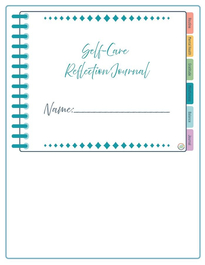 Resource for Self Care Reflection Journal
